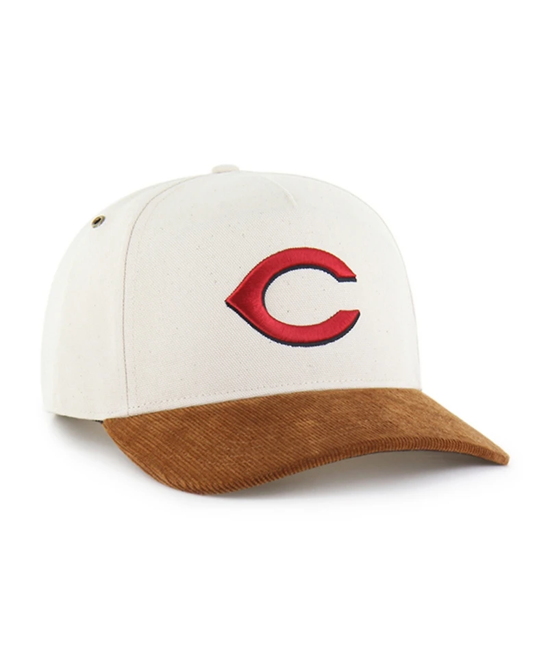Carhartt x '47 Men's Natural/Brown Cincinnati Reds Undyed Relaxed Hitch Adjustable Hat