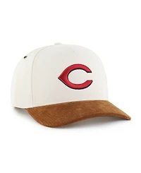 Carhartt x '47 Men's Natural/Brown Cincinnati Reds Undyed Relaxed Hitch Adjustable Hat