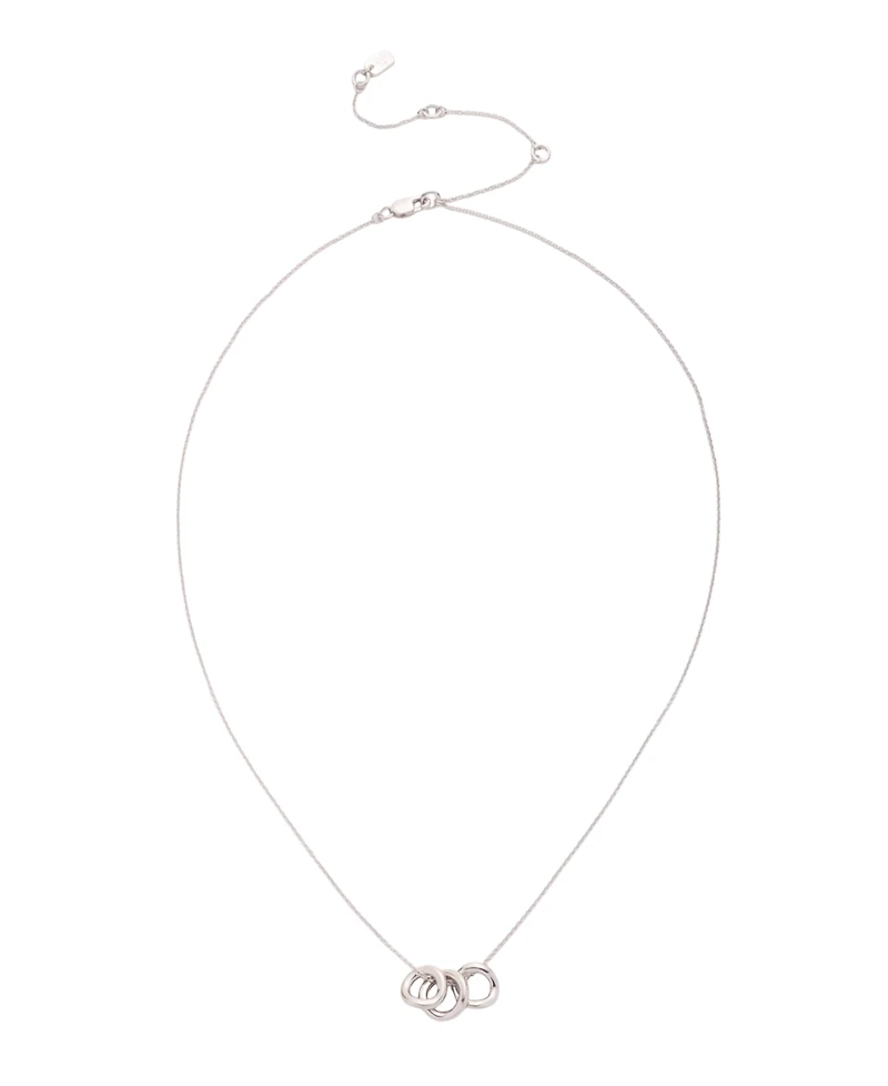 Lauren Ralph Lauren Sterling Silver-Plated Wave Motif Necklace