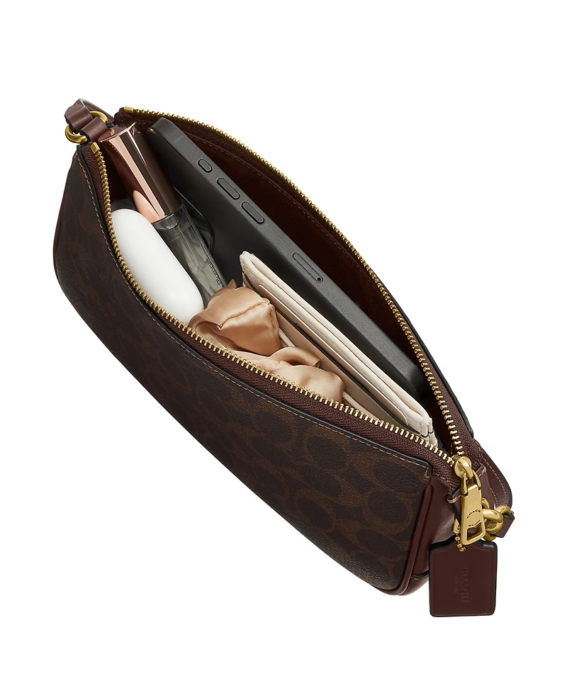 Coach Plaza Small Signature Canvas Shoulder Bag