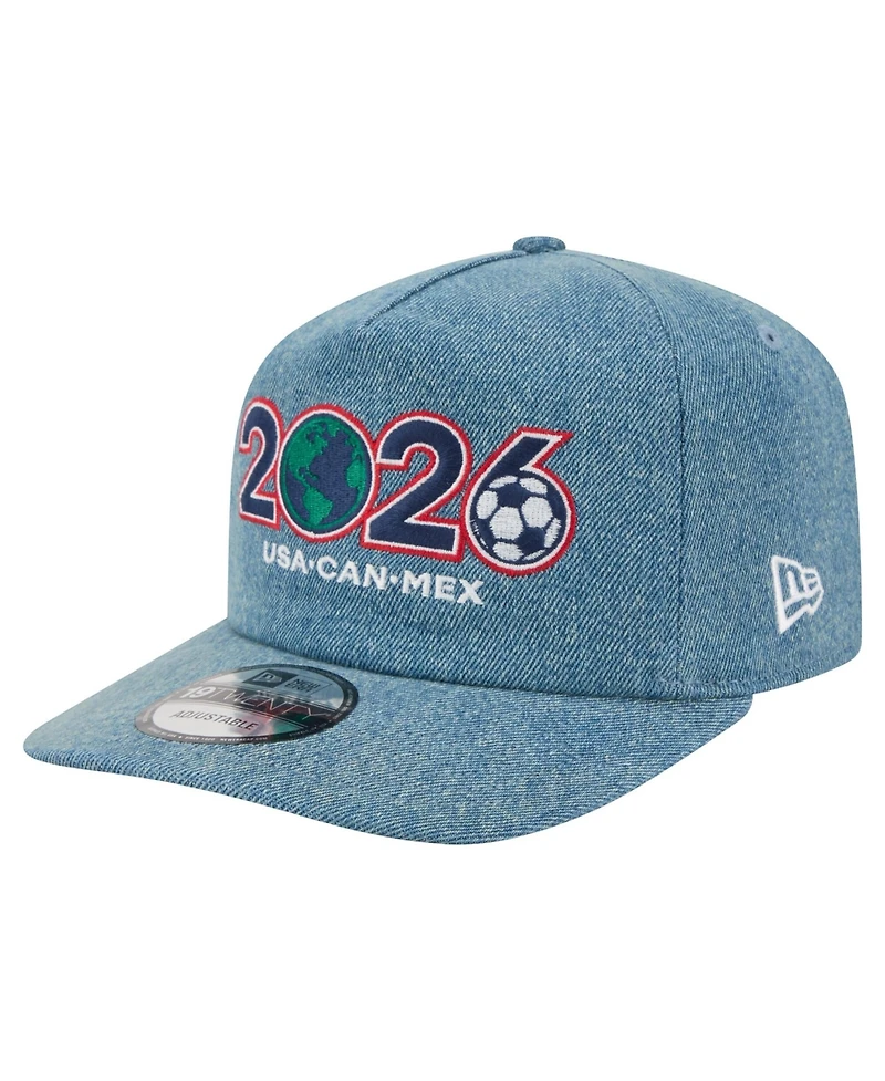 New Era Men's Blue Host Country Denim 19TWENTY Adjustable Hat