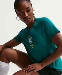 Nike Women's Green Brazil National Team Crest T-Shirt