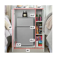 DormCo Yak About It Mini Fridge Cabinet Console