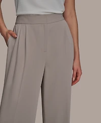 Donna Karan New York Petite Pinstripe Wide-Leg Pants