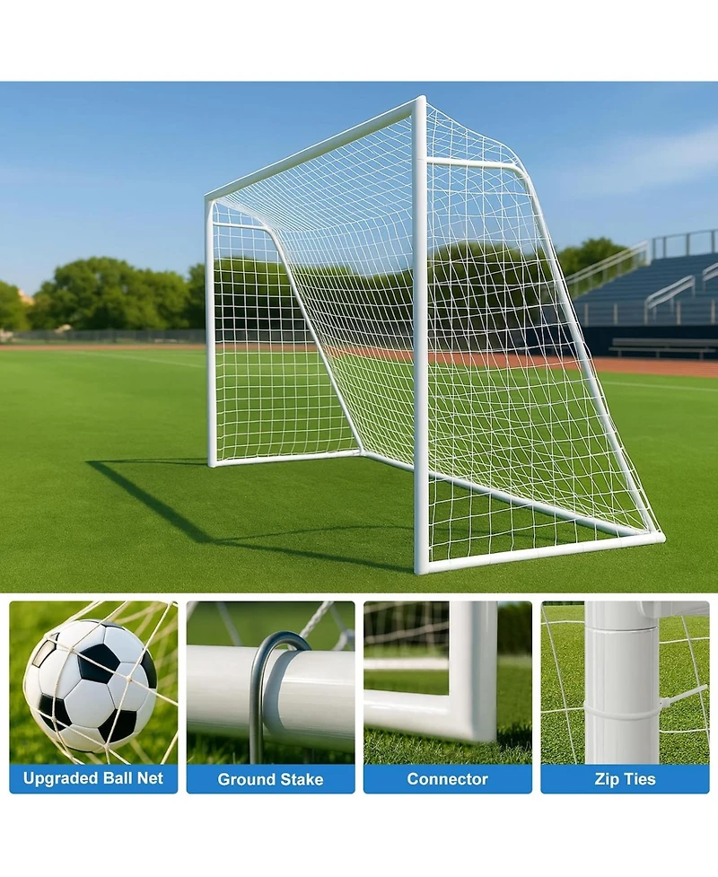 Mooncool Soccer Goal Steel for Teens and Adults Training