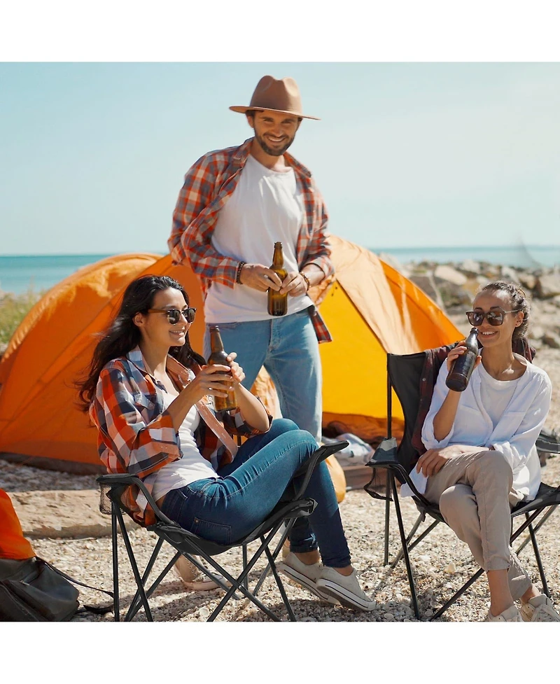 Aofar 2 Pack Camping Chairs Folding Portable Heavy-duty Beach Outdoor