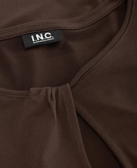 I.n.c. International Concepts Women's Long-Sleeve Keyhole Twist Top, Macy's Exclusive