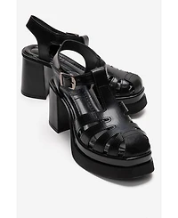 Prologue Shoes Women's Rovena Platform Block Heel Sandal