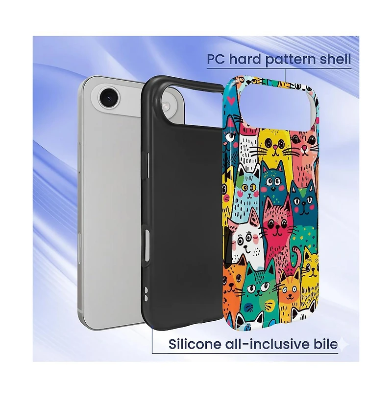 Gonez Case for iPhone Air, 2-in-1 Dual-Layer Shockproof Protection