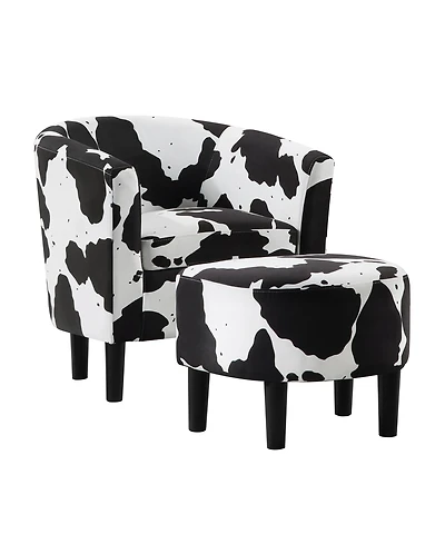 Convenience Concepts Take a Seat Churchill 22" Accent Chair with Ottoman