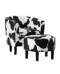 Convenience Concepts Take a Seat Churchill 22" Accent Chair with Ottoman