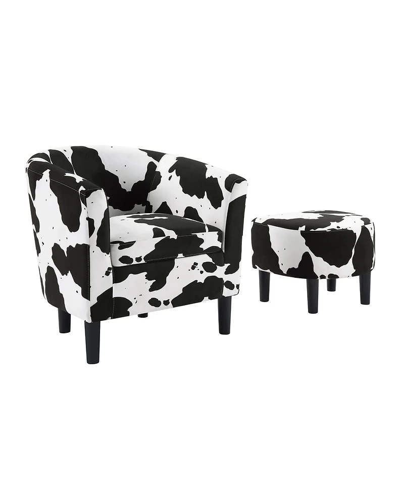 Convenience Concepts Take a Seat Churchill 22" Accent Chair with Ottoman