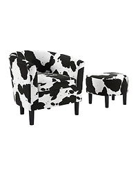 Convenience Concepts Take a Seat Churchill 22" Accent Chair with Ottoman
