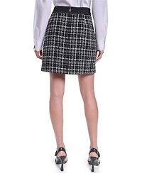 Karl Lagerfeld Paris Petite Woven Pencil Skirt