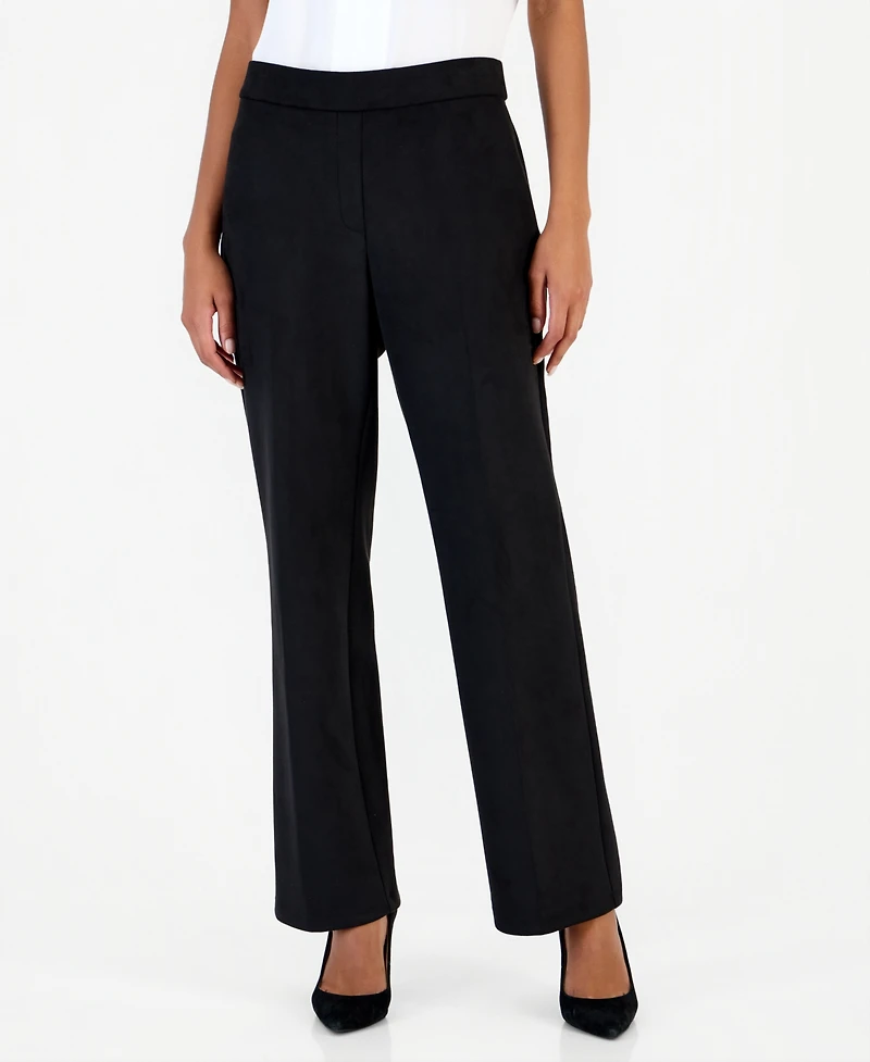 Kasper Women's Audrey Pull-On Straight-Leg Pants
