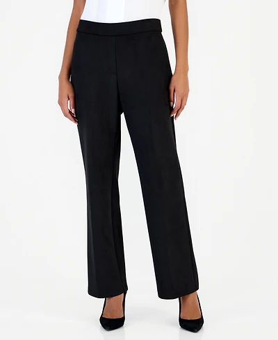 Kasper Women's Audrey Pull-On Straight-Leg Pants