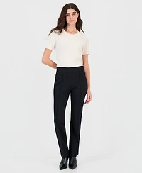 Kasper Petite Bootcut Zip-Pocket Pull-On Pants