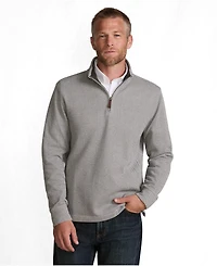 Lands' End Men's Bedford Rib Casual Quarter Zip Sweater