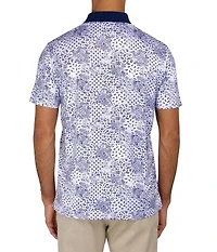 Society of Threads Men's Regular Fit Micro Paisley Performance Polo