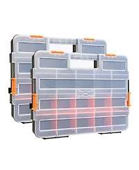 Xdovet Toolbox Organizer Set Removable Dividers Small Parts Storage 2 Pack