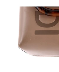 Pre-Owned Fendi Mini Logo By The Way Top Handle Bag Embossed Leather