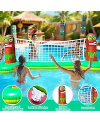 Gnuadz Inflatable Luau Tiki Pool Volleyball Game