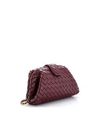 Pre-Owned Bottega Veneta Medium Lauren 1980 Clutch with Chain Intrecciato Nappa