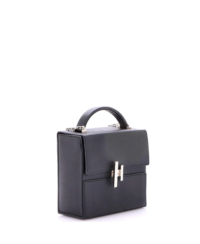 Pre-Owned HERMES Cinhetic Top Handle Bag Chevre Mysore
