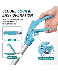 Ayamaya 78" Extendable Snake Tongs – Long Reach Outdoor and Camping Safety Tool