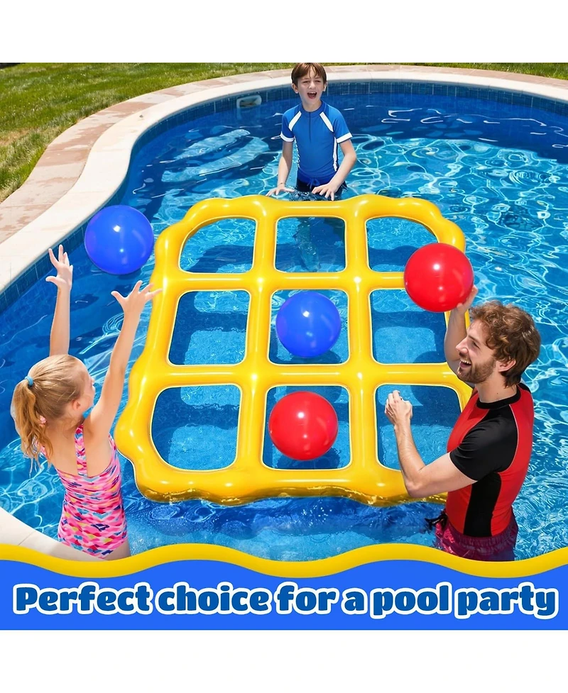 Gnuadz 10 Balls Giant Inflatable Tic Tac Toe Pool Game