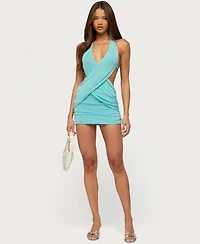 Edikted Women's Rovelle Crossover Backless Mini Dress