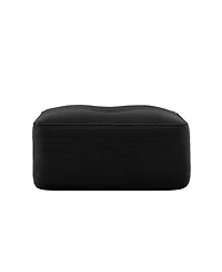 sumyeg Corduroy Upholstered Ottoman Footrest for Living Room or Bedroom