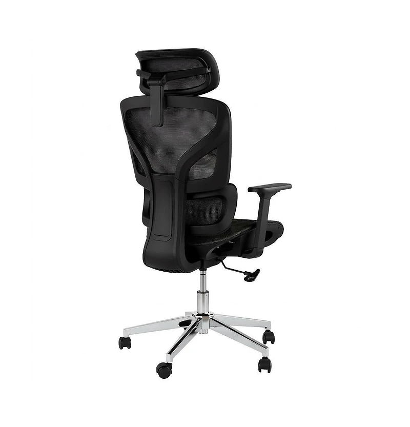 homfan Ergonomic High-Back Mesh Office Chair with 4D Armrests, Lumbar Support, Headrest, Seat Depth Adjustment, Tilt Lock