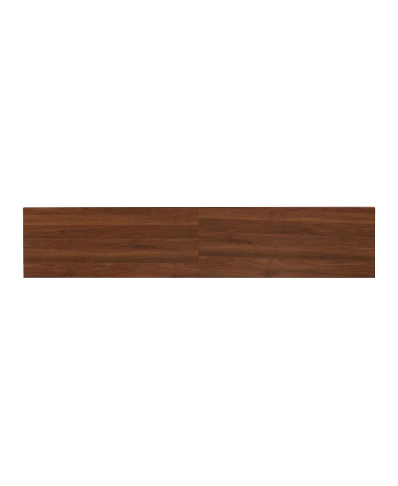 Rainsken 70" Fluted Wood Tv Stand, up to 85 Inch TVs, Media Console Entertainment Center with Glass, for Bedroom, Living Room