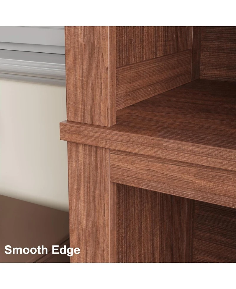 homfan 71" Tall Bookshelf with Adjustable Shelves