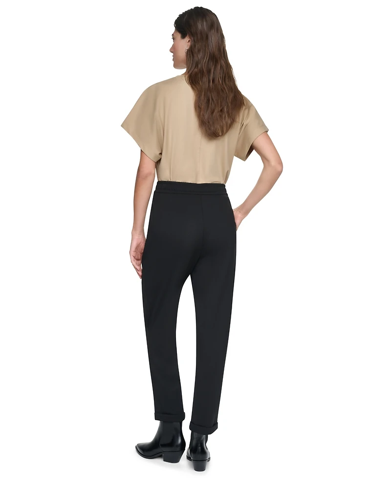 Dkny Women's Cuffed Capri Soho Ponte Pants