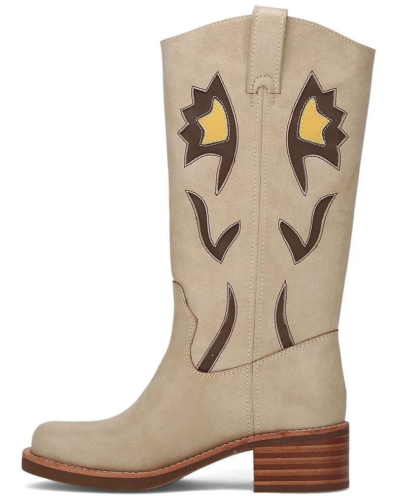 Frye and Co. Women's Miranda 10 Flower Slip-On Tall Boots
