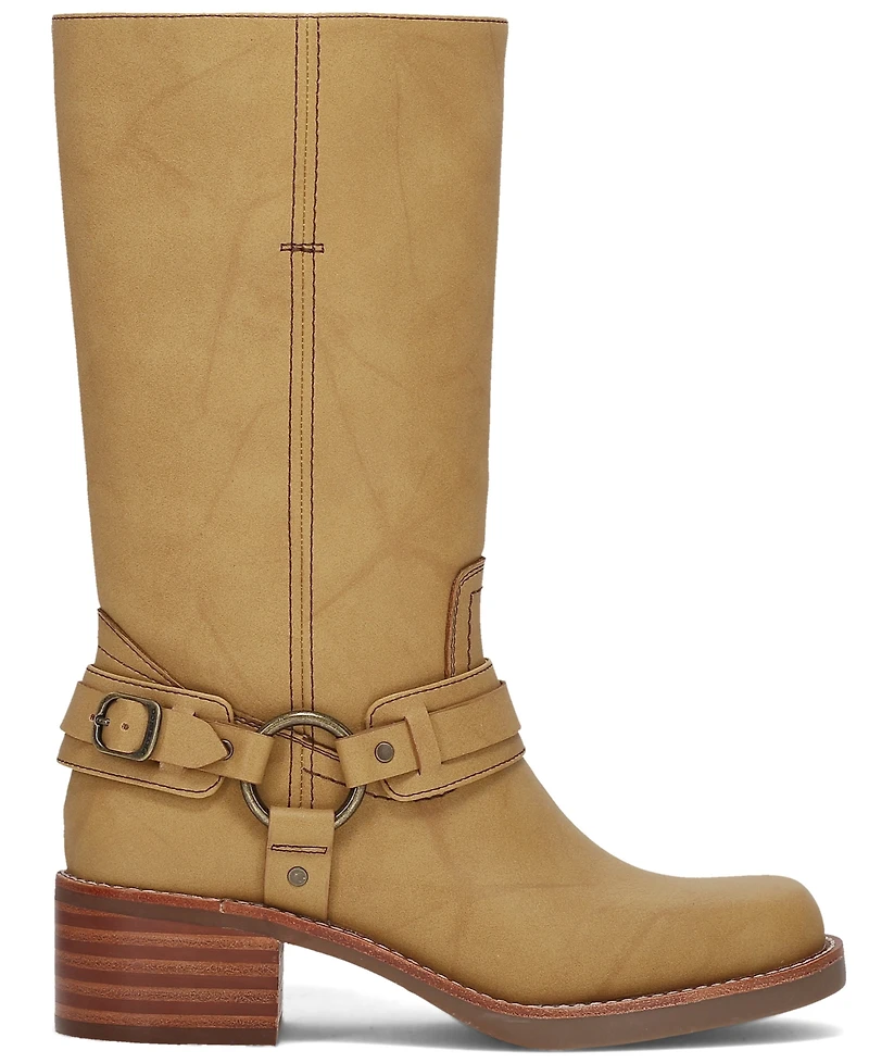 Frye and Co. Women's Miranda Harness Pull-On Mid Shaft Boots