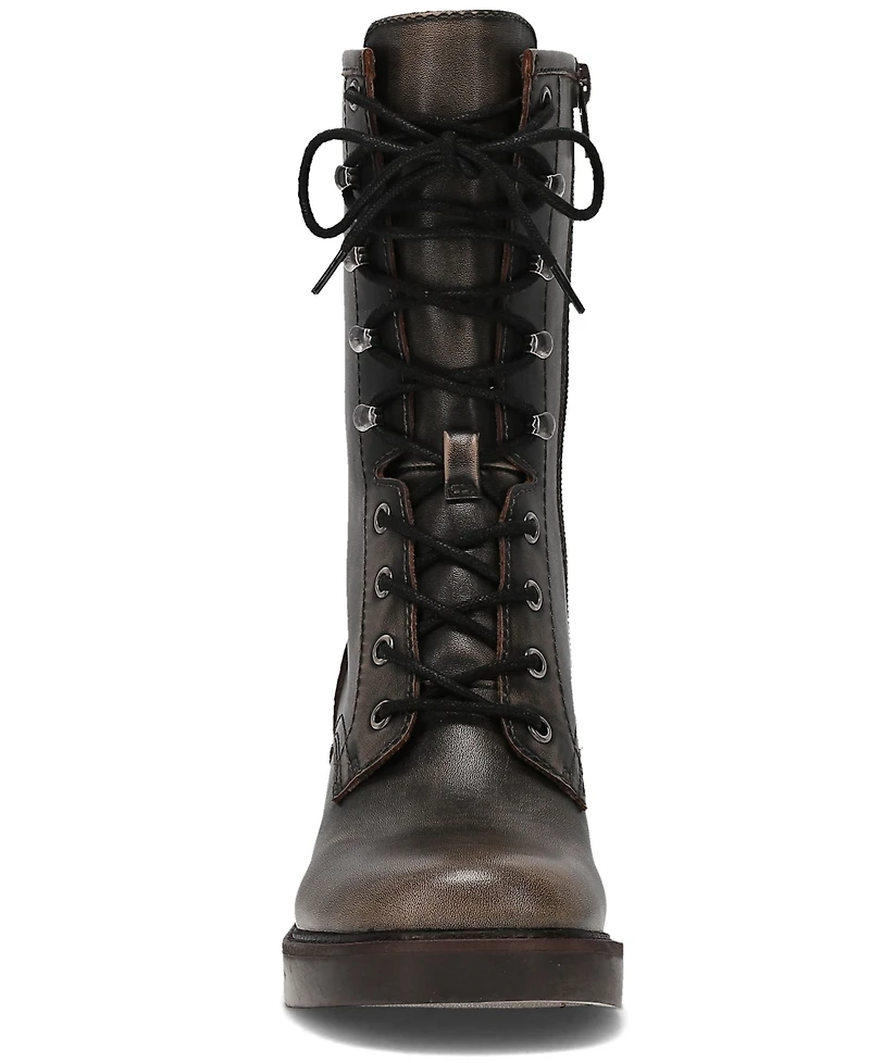 Frye and Co. Women's Fynn Combat Toga Lace-Up Booties