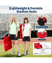 gaomon 2-Pack Portable Inch Folding Reclining Stadium Seats