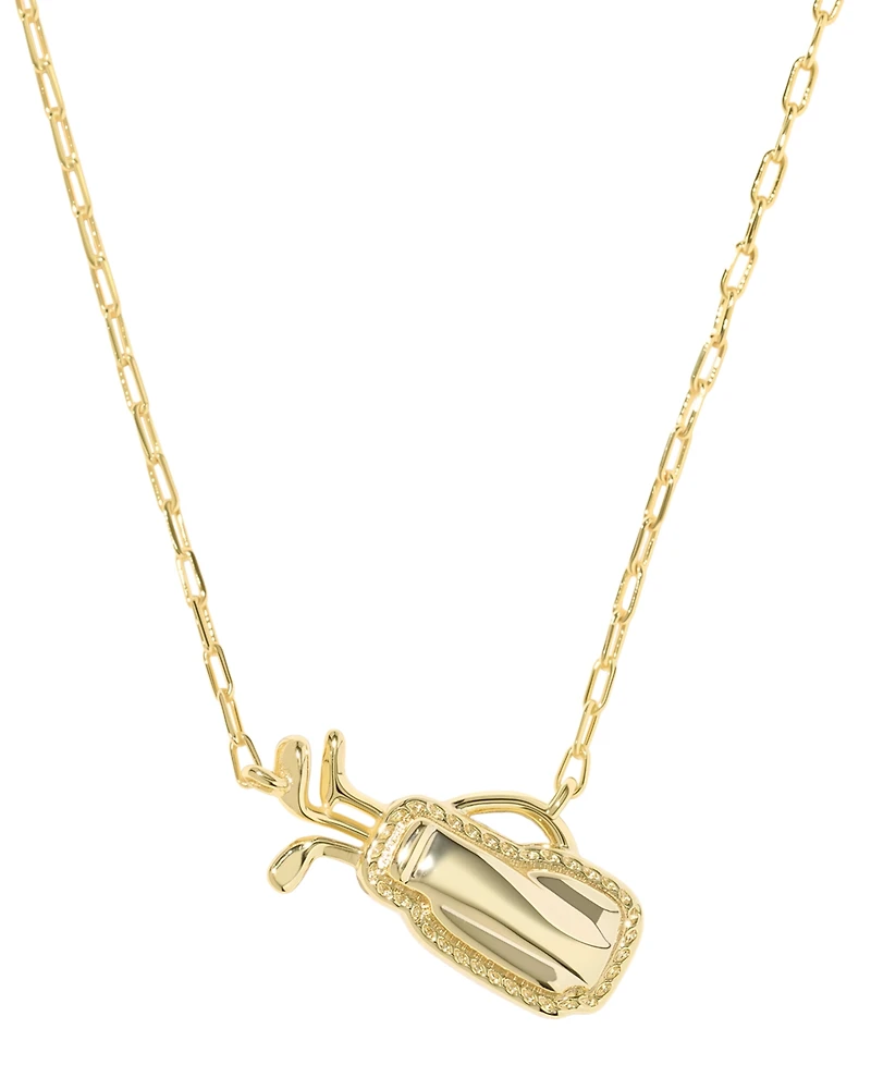 Kendra Scott 14k Gold-Plated Imitation Pearl Golf Short Pendant Necklace