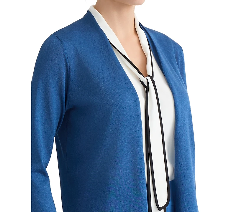 Kasper Women's Open-Front A-Line Cardigan