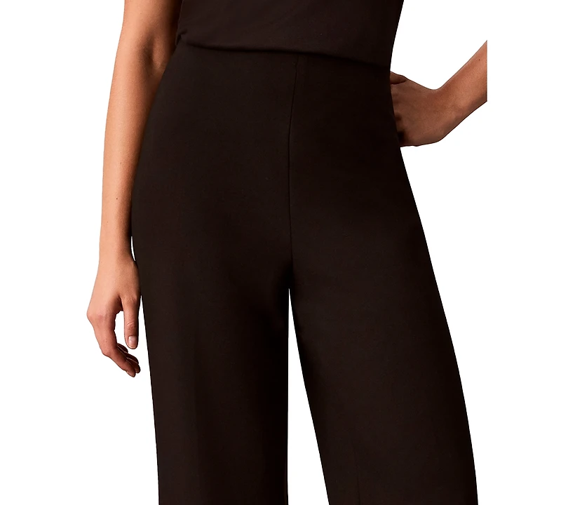 Calvin Klein Petite High-Rise Straight Pants