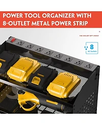 Xdovet Power Tool Organizer Wall Mount Rack Drill Holder Charging Station Garage Storage Gift Men