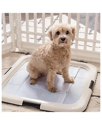 Pee Pads Square Pet Training Pad Holder for Dogs, Dark Gray
