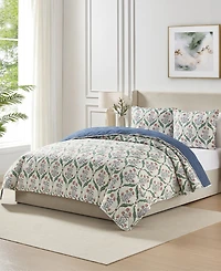 Seventh Studio Trellis Floral Quilted 2-Piece Quilt Set, Twin