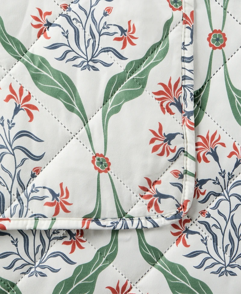 Seventh Studio Trellis Floral Quilted 3-Piece Quilt Set, Full/Queen