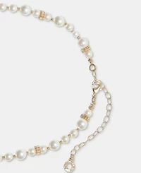 Anne Klein Crystal & Imitation Pearl Multi-Charm Pendant Necklace, 16" + 3" extender