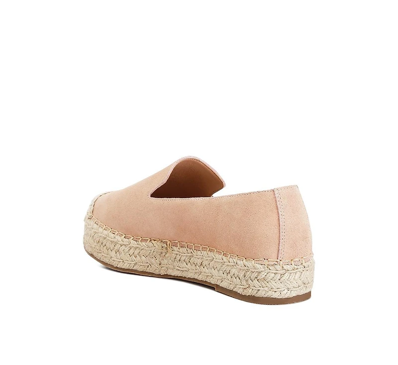 Ellerie suede flatform heel espadrilles