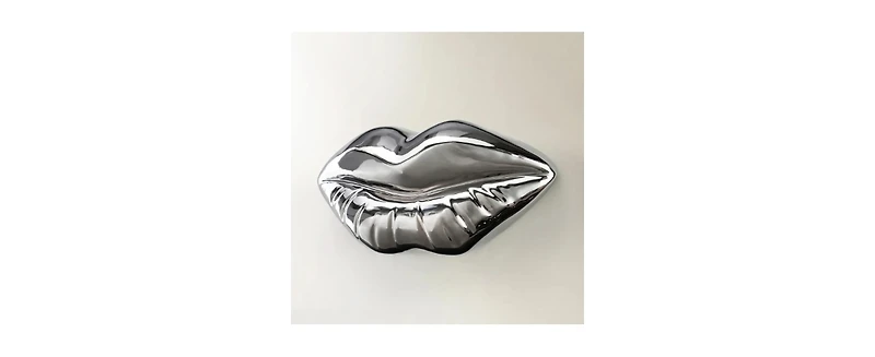 Z Gallerie Chrome Lips Object